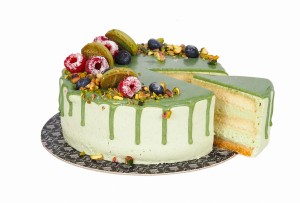 Tort pistacjowy  (ok 1,5 kg)  NAPIS GRATIS