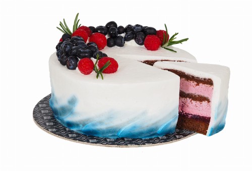 tort owoce leśne